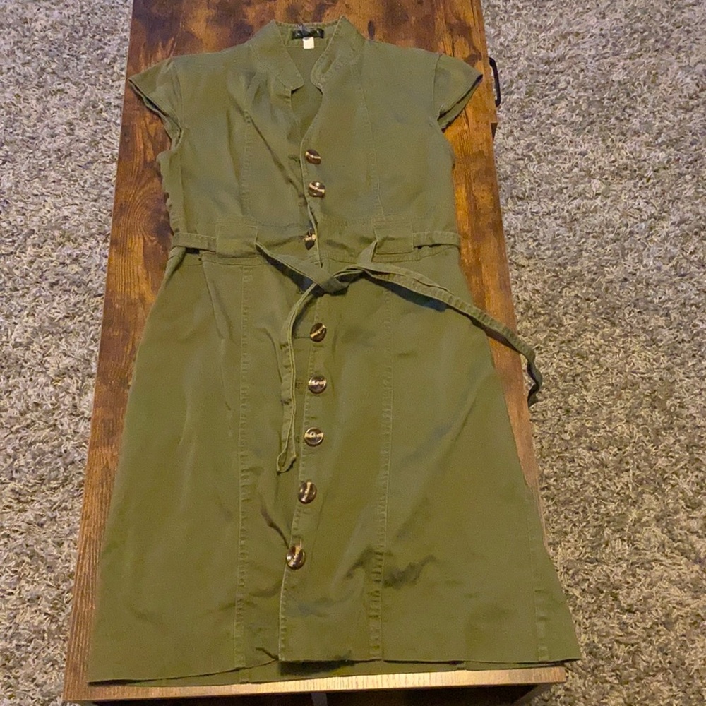 Barely worn army green khaki dress